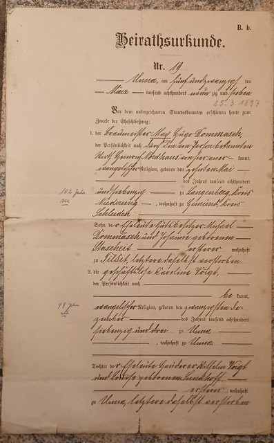 12 1897Heirat Max Dommasch in Unna (1)